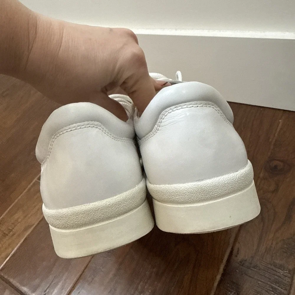 Spring Step Leather Sneakers Women 11 Wide White Professional Work Nurse Medical